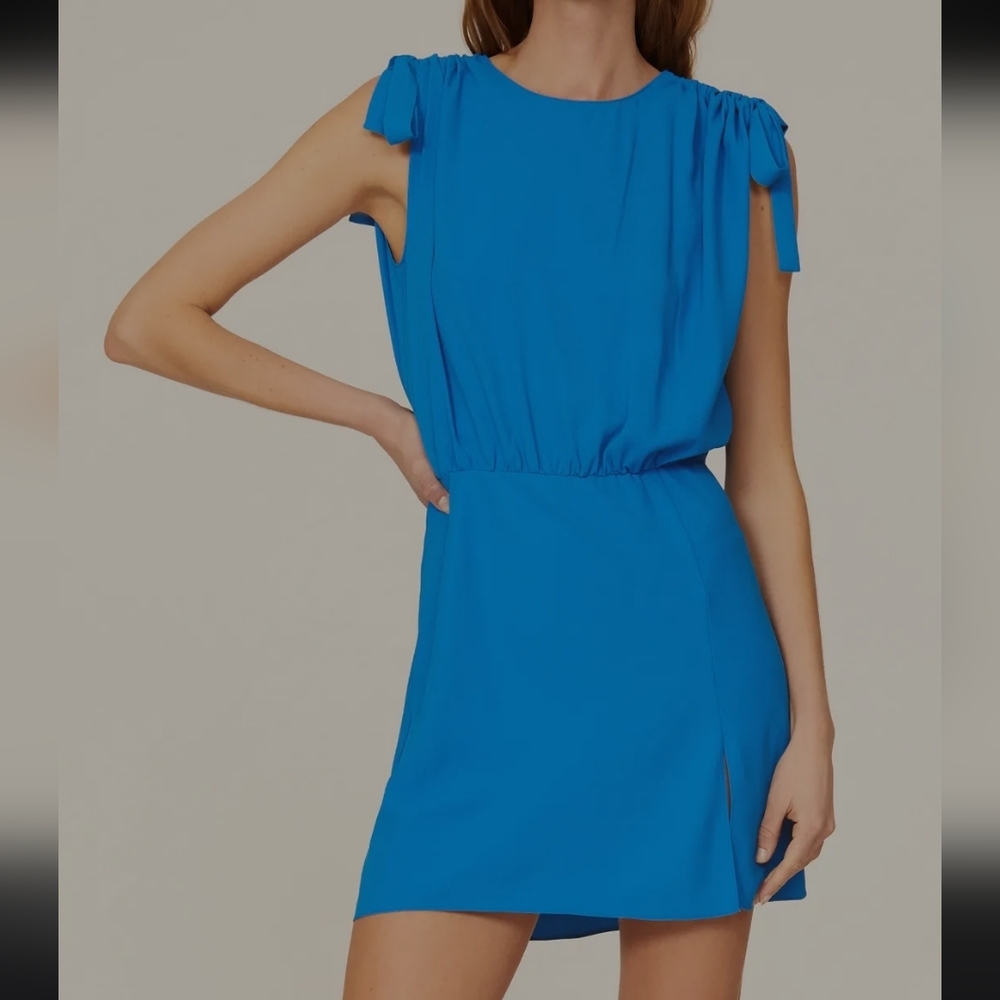 Amanda Uprichard Vibrant Blue Mini Dress